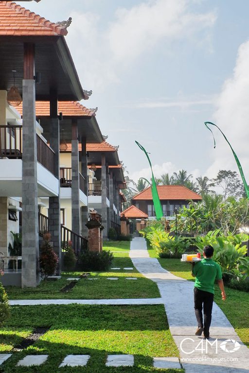 Bangunan villa yang terpisah-pisah