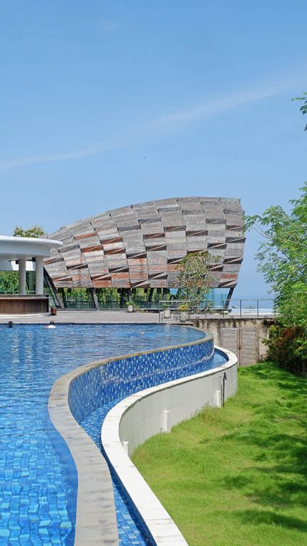 Pool & wedding chapel